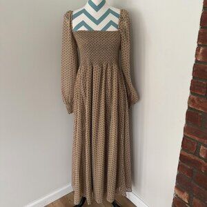 O.P.T Golden Maxi Dress